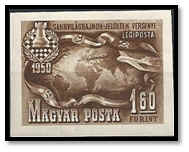 Hongrie 1950 non dentelé 3