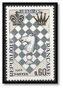 france 1966 timbre dentelé