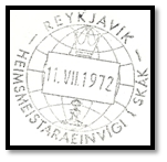 islande 1972 cachet date 1