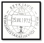 islande 1972 cachet date 9