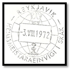 islande 1972 cachet date 13