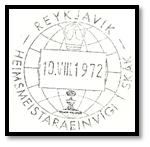 islande 1972 cachet date 18