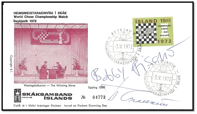 islande 1972 signatures fischer spassky