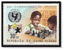 guinée bissau 1979 timbre dentelé