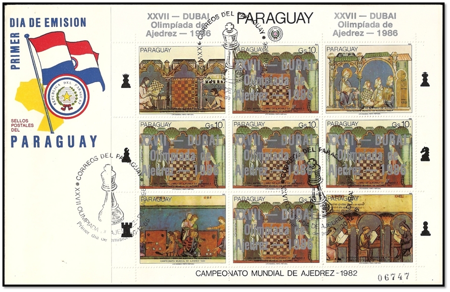 paraguay 1986 FDC