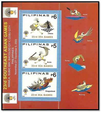 philippines 2005 feuillet de 3